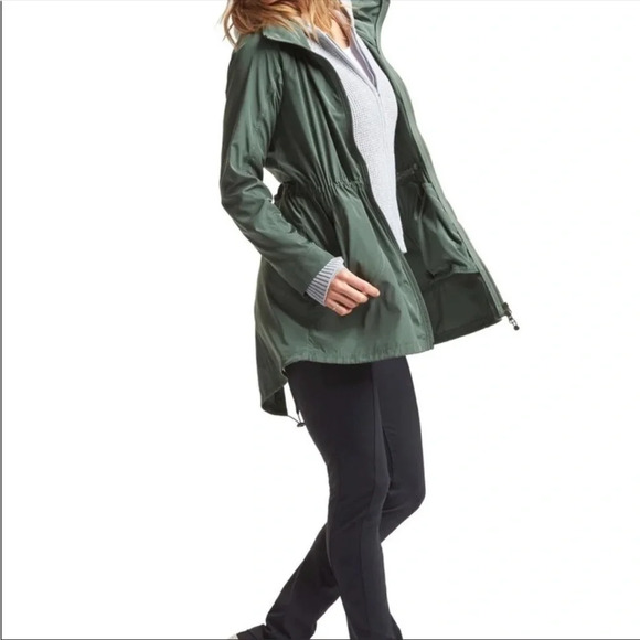 Athleta Drippity Olive Green Longline Windbreaker
Jacket Size XS - Picture 5 of 7